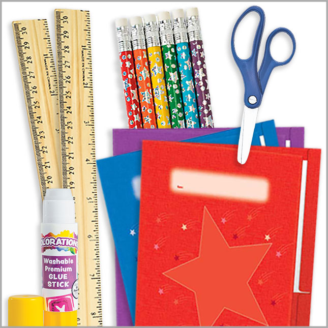VILLCASE 20pcs Ruler Glue Sticks Bulk Classroom Plastic Supplies Metric  System Student