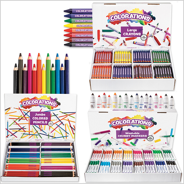 Colorations® Sustainable Jumbo Size Colored Pencils Value Pack - Set of 120