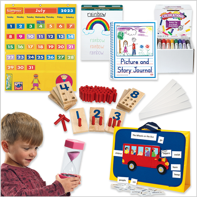 Excellerations Peg Number Board | Included: 10 Rubberwood Boards + 55 Wood  Pegs + Storage Bag | Montessori Math Materials, Learning Manipulatives